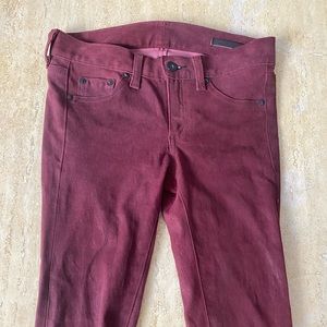 Rag & Bone Lambskin Leather Jean, 24